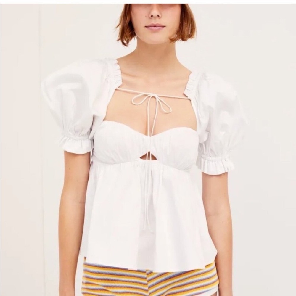 FOR LOVE & LEMONS โ Sierra Puff Sleeve Top Size XS